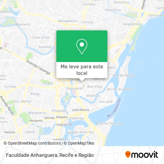 Faculdade Anhanguera mapa