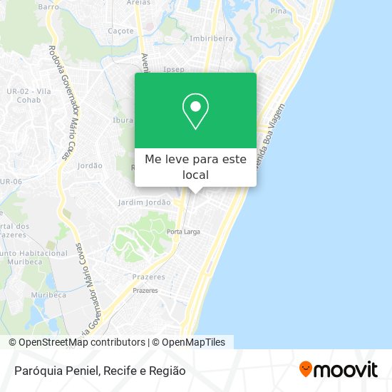 Paróquia Peniel mapa