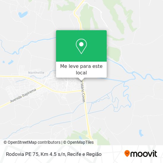 Rodovia PE 75, Km 4.5 s/n mapa