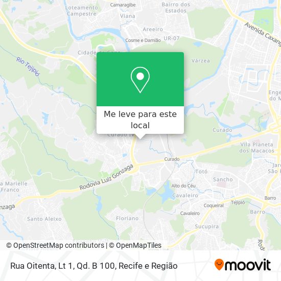 Rua Oitenta, Lt 1, Qd. B 100 mapa