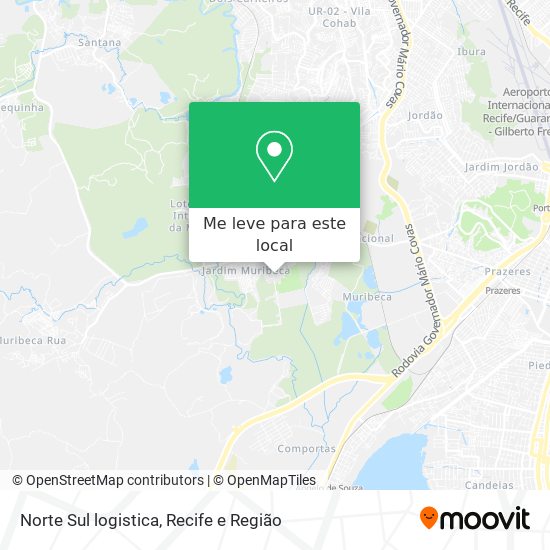 Norte Sul logistica mapa