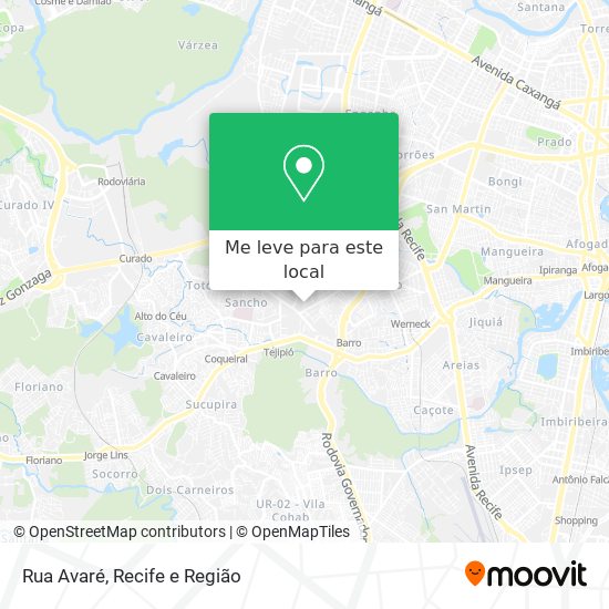 Rua Avaré mapa