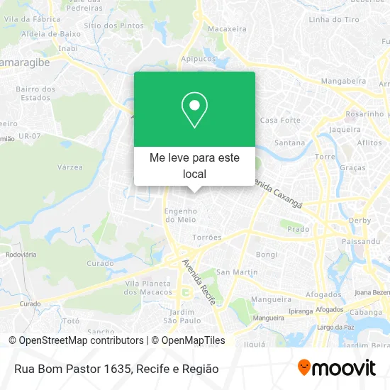 Rua Bom Pastor 1635 mapa