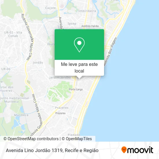 Avenida Lino Jordão 1319 mapa