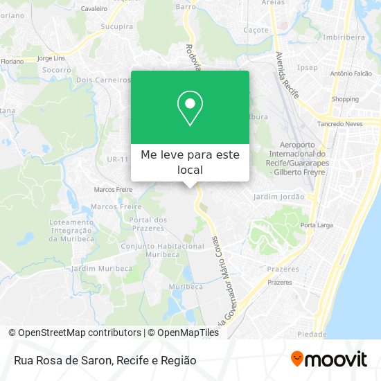 Rua Rosa de Saron mapa