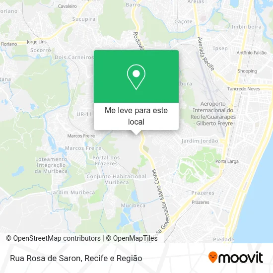 Rua Rosa de Saron mapa