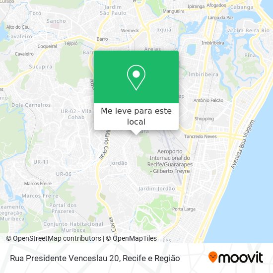 Rua Presidente Venceslau 20 mapa