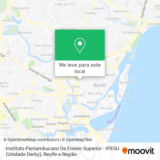 Instituto Pernambucano De Ensino Superior - IPESU (Unidade Derby) mapa