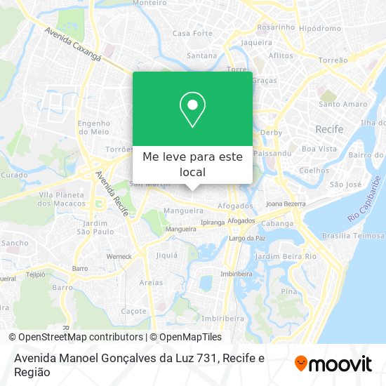 Avenida Manoel Gonçalves da Luz 731 mapa