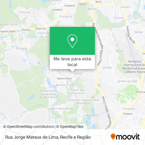 Rua Jorge Mateus de Lima mapa