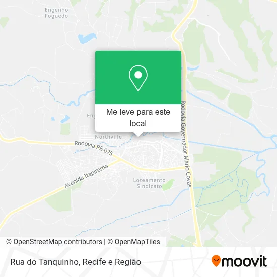 Rua do Tanquinho mapa