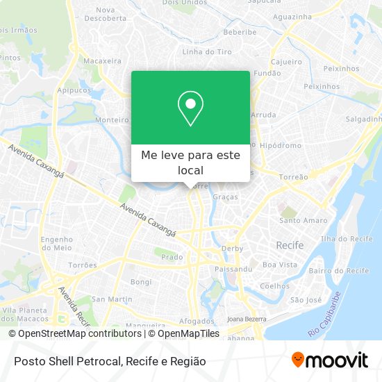 Posto Shell Petrocal mapa