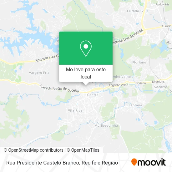 Rua Presidente Castelo Branco mapa