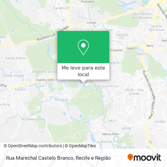 Rua Marechal Castelo Branco mapa
