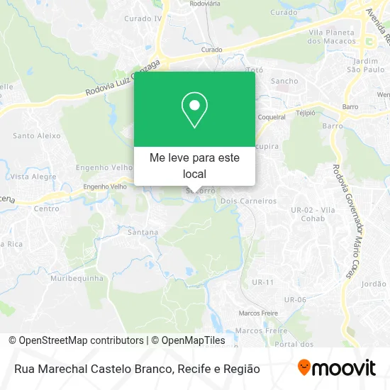 Rua Marechal Castelo Branco mapa