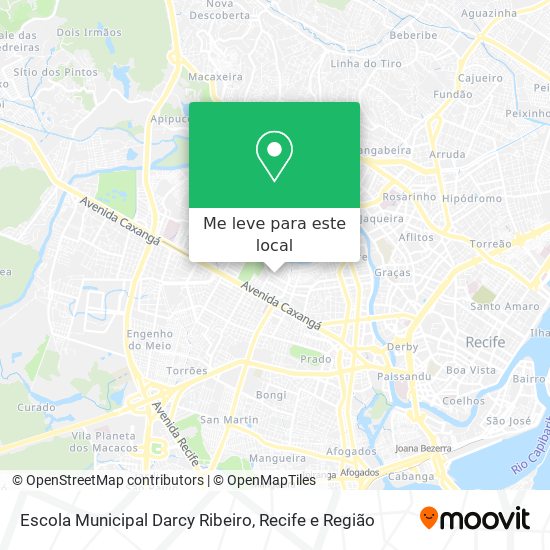 Escola Municipal Darcy Ribeiro mapa