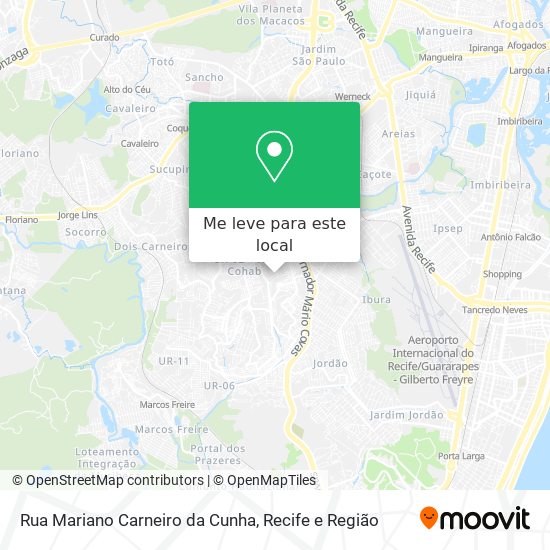 Rua Mariano Carneiro da Cunha mapa