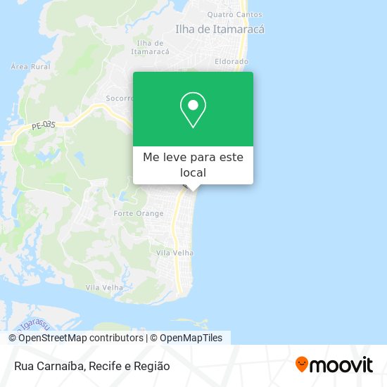 Rua Carnaíba mapa