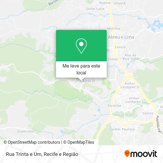 Rua Trinta e Um mapa