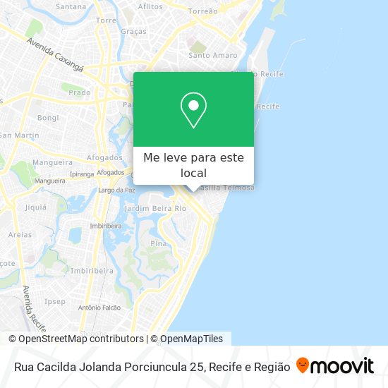 Rua Cacilda Jolanda Porciuncula 25 mapa