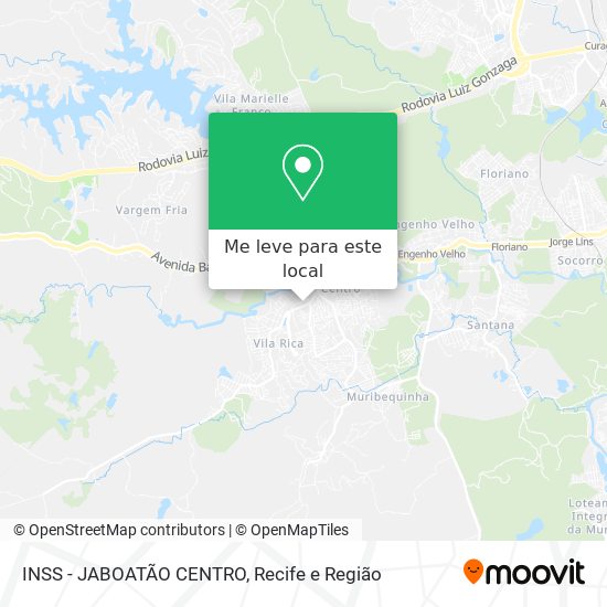 INSS - JABOATÃO CENTRO mapa
