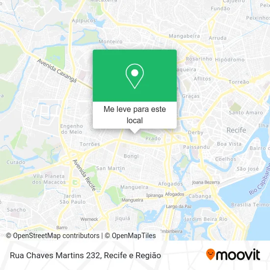 Rua Chaves Martins 232 mapa