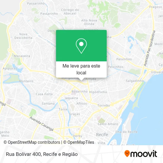 Rua Bolívar 400 mapa