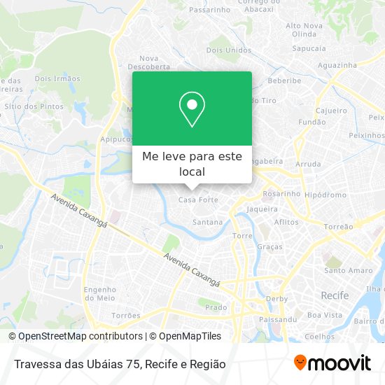 Travessa das Ubáias 75 mapa