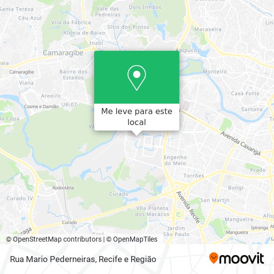Rua Mario Pederneiras mapa