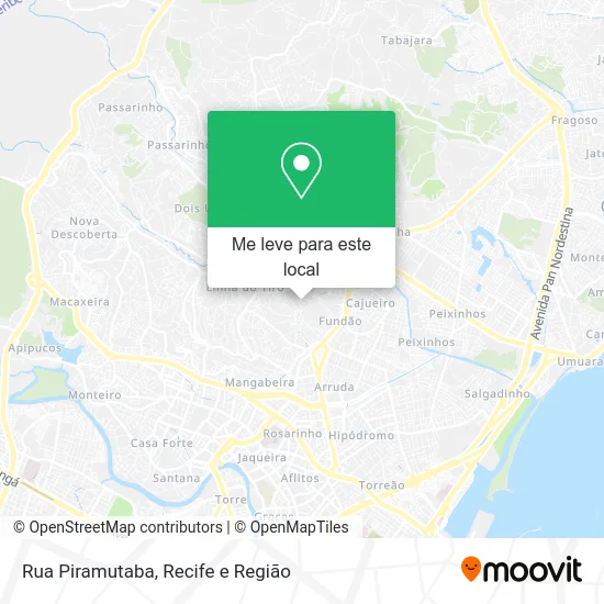 Rua Piramutaba mapa