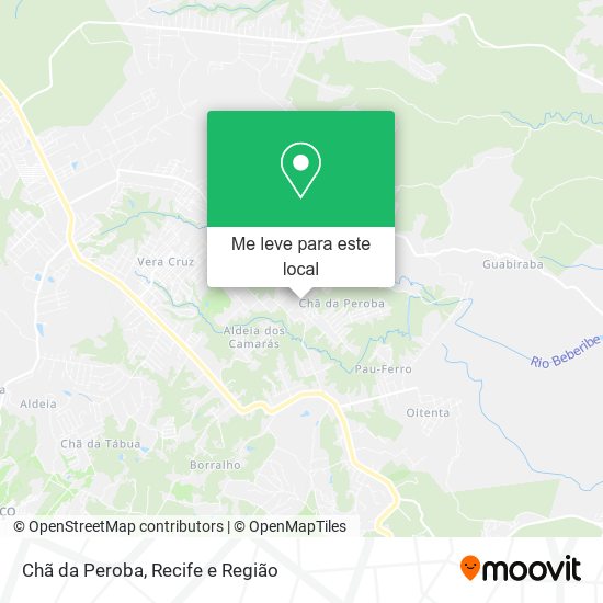 Chã da Peroba mapa
