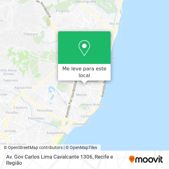 Av. Gov Carlos Lima Cavalcante 1306 mapa