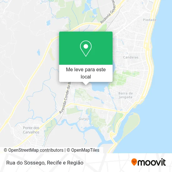 Rua do Sossego mapa