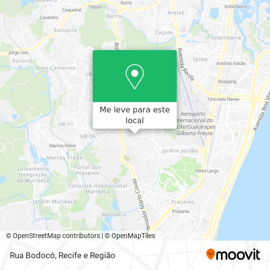 Rua Bodocó mapa