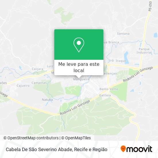 Cabela De São Severino Abade mapa