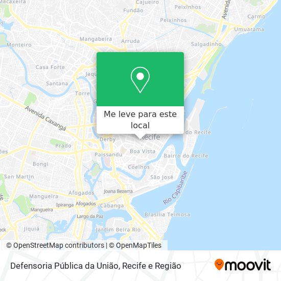 Defensoria Pública da União mapa
