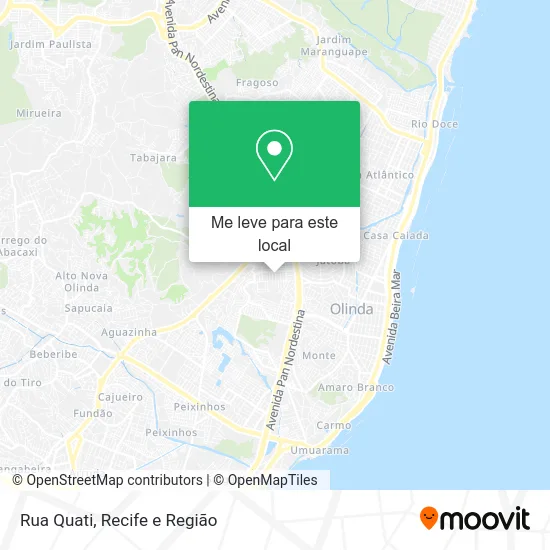 Rua Quati mapa