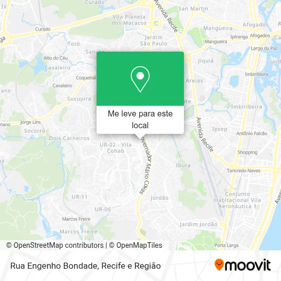 Rua Engenho Bondade mapa