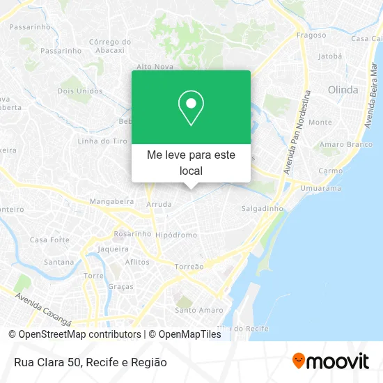 Rua Clara 50 mapa