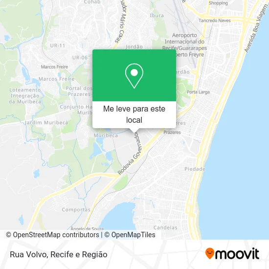 Rua Volvo mapa