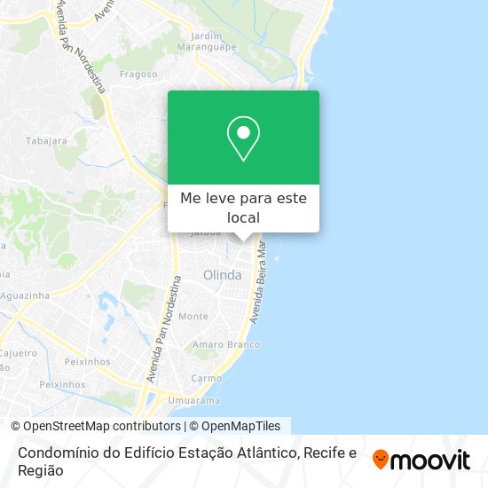 Condomínio do Edifício Estação Atlântico mapa