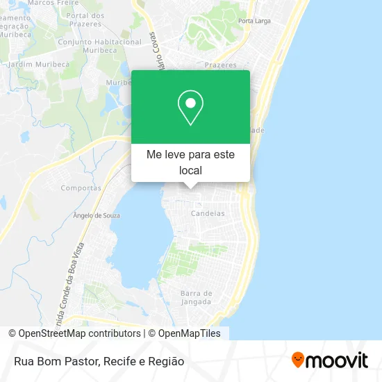 Rua Bom Pastor mapa