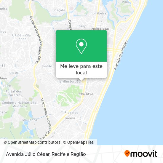 Avenida Júlio César mapa