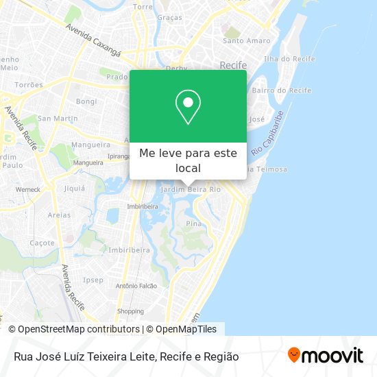 Rua José Luíz Teixeira Leite mapa