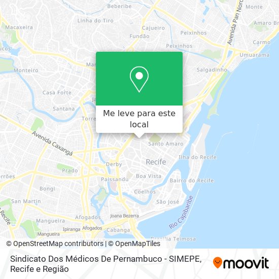 Sindicato Dos Médicos De Pernambuco - SIMEPE mapa