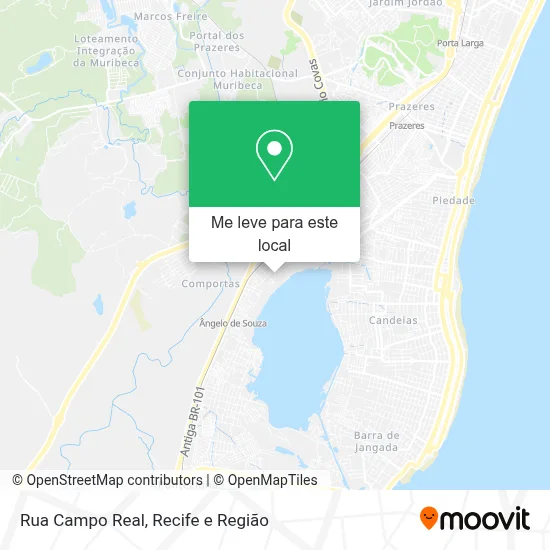 Rua Campo Real mapa