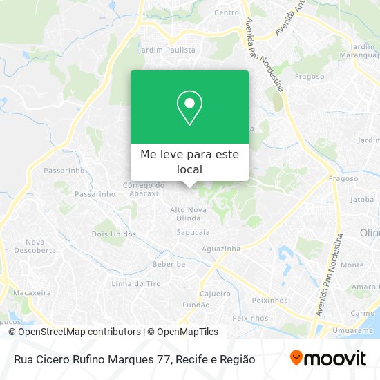 Rua Cicero Rufino Marques 77 mapa