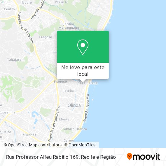 Rua Professor Alfeu Rabêlo 169 mapa