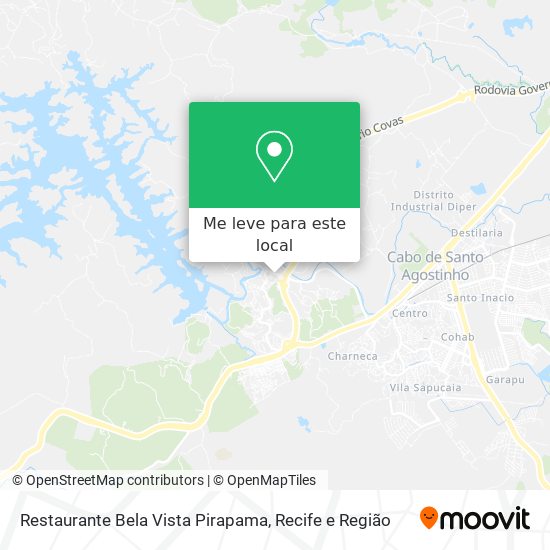Restaurante Bela Vista Pirapama mapa