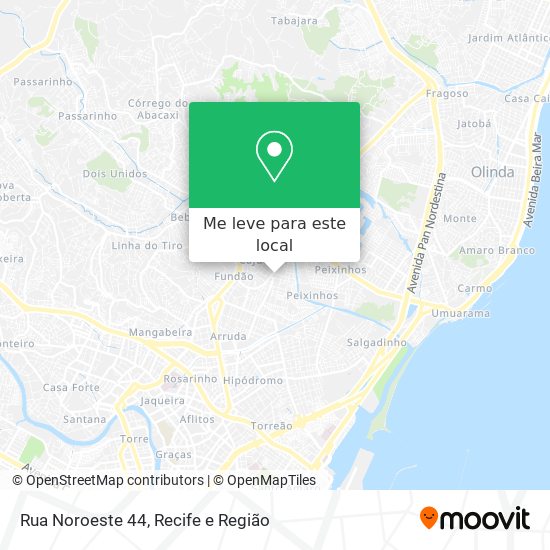 Rua Noroeste 44 mapa